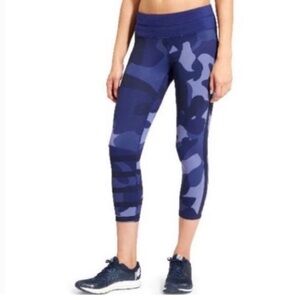 Athleta blue camo leggings